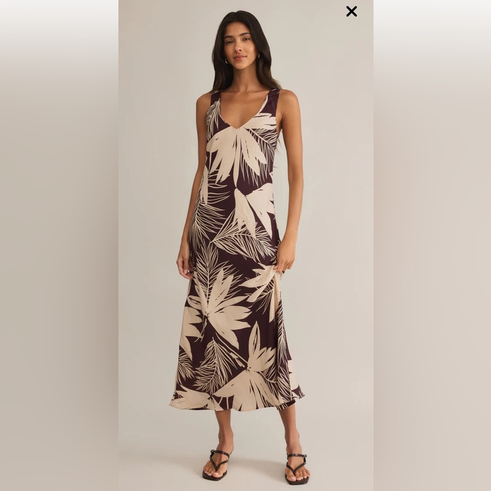 NWT, Z Supply Brand Hana Palmers Maxi Dress